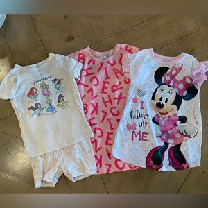 2t Girl Nightgowns and PJ Set